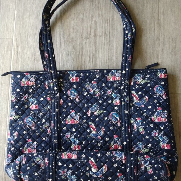 Vera Bradley Ionic Vera Tote in Holiday Owls - Picture 2 of 2